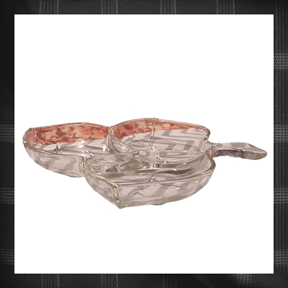 Clear Glass Decorative Leaf Dish - Picture 4 of 6